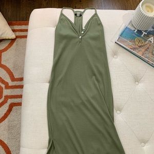 BDG- midi olive green dress